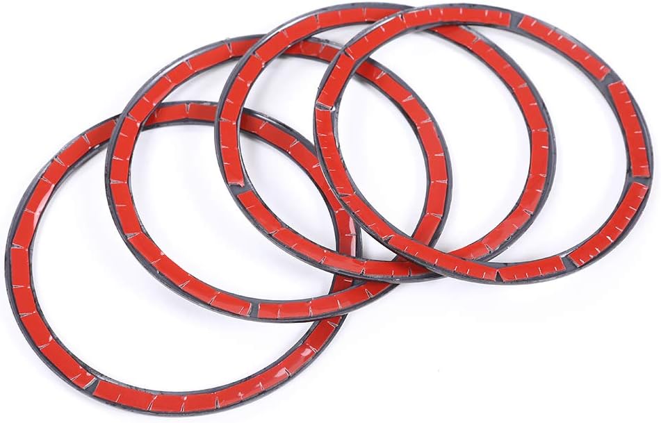 Carbon Fiber Style ABS Plastic Door Speaker Ring Circle Trim For BMW X1 F48 2016-2017 X2 F47 2 series 218i Gran Tourer F46 2015-2018