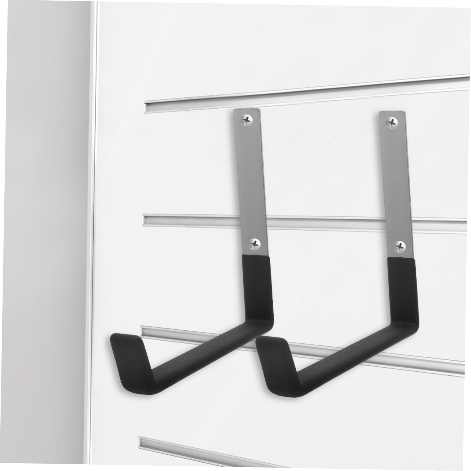 Ganchos de Pared Resistentes para Almacenamiento Versátil Juego de 6 de Acero Recubrimiento Antideslizante en Balcones y Paredes