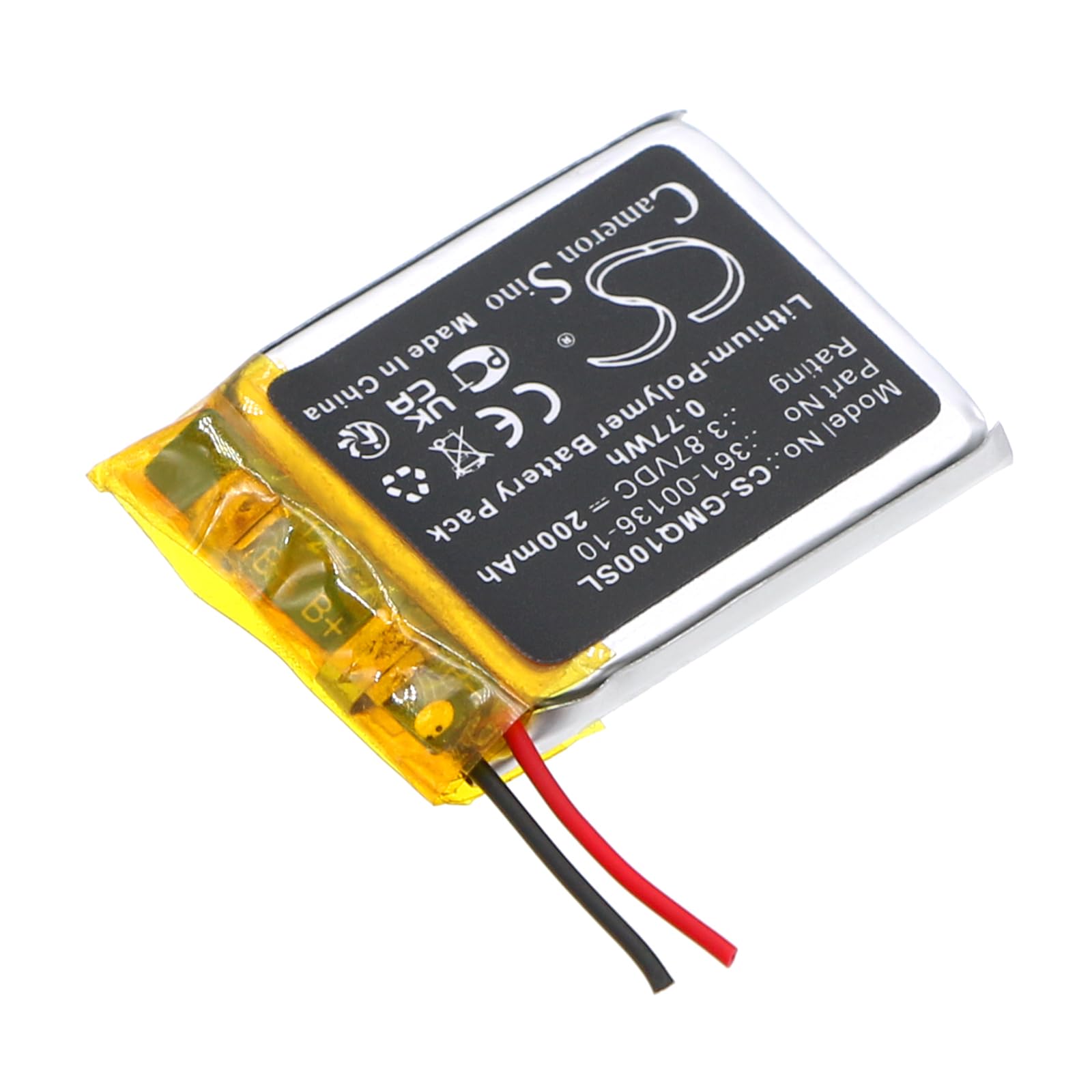 Cameron Sino Batteria Di Ricambio Per Garmin Forerunner 110/210/610 E Approach S1 (200mAh)