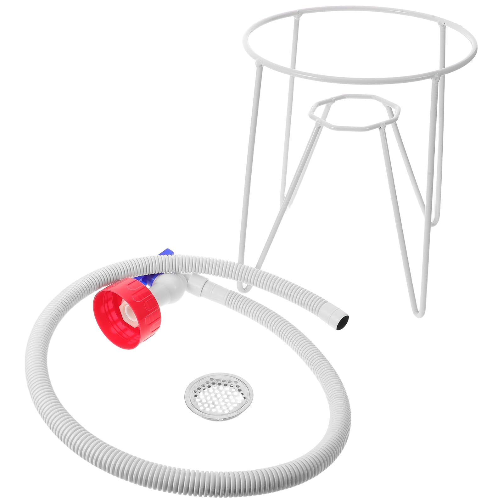 Support Renforcé pour Aquariophilie et Seau d'eau 3-5 Gallons en Métal Noir