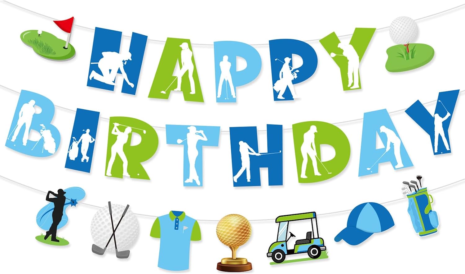 Safari Jungle Birthday Banner Set | Happy Birthday Banner, Wild Animal Theme, Hanging Decorations, Kids Safari Birthday Party, Classroom Jungle Decor