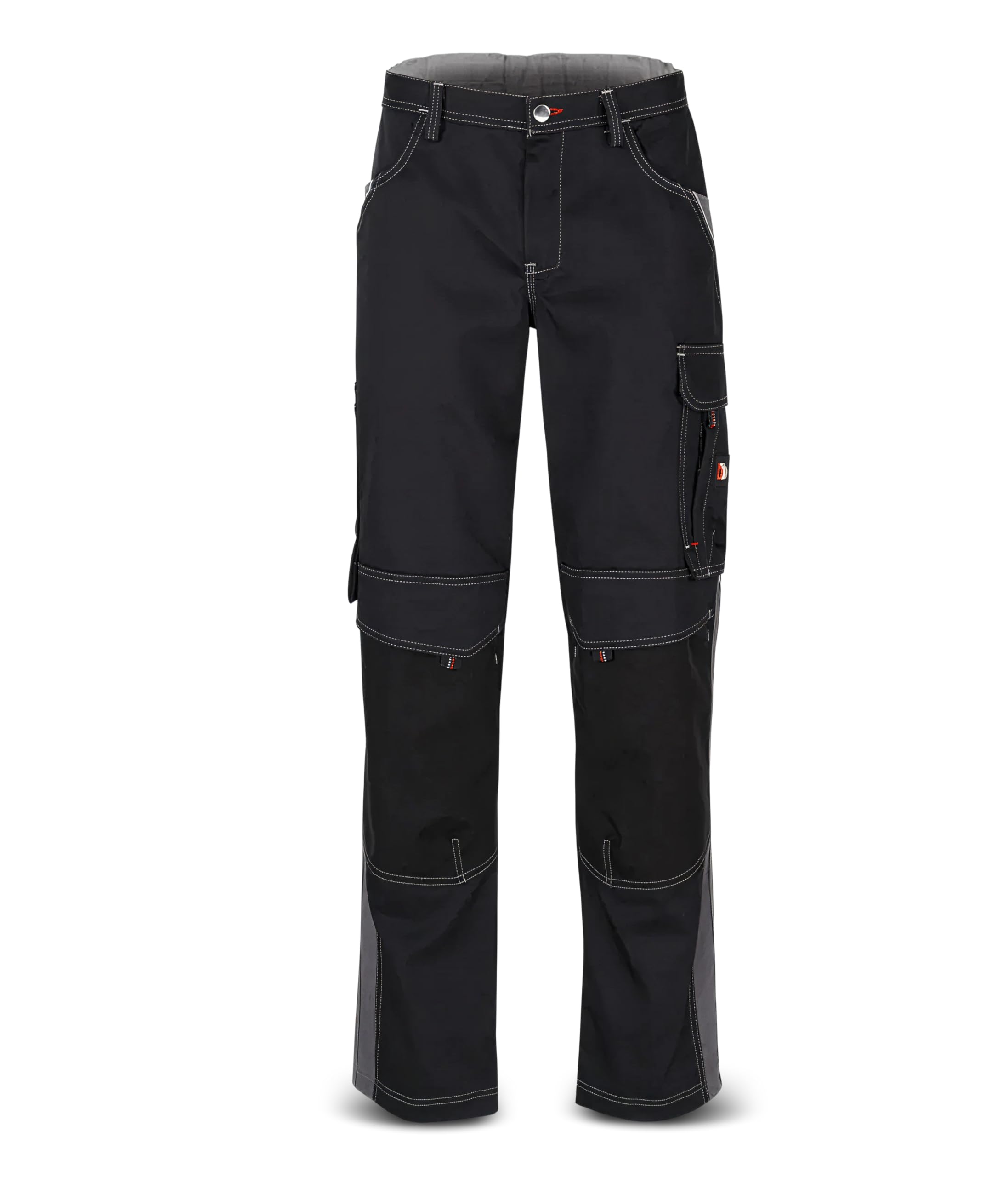 beb™ Arbeitshose Herren & Damen – robust & industriewäschegeeignet – mit Cordura-Knieverstärkung, Reflexpaspel & Werkzeugtaschen - Designed in Germany