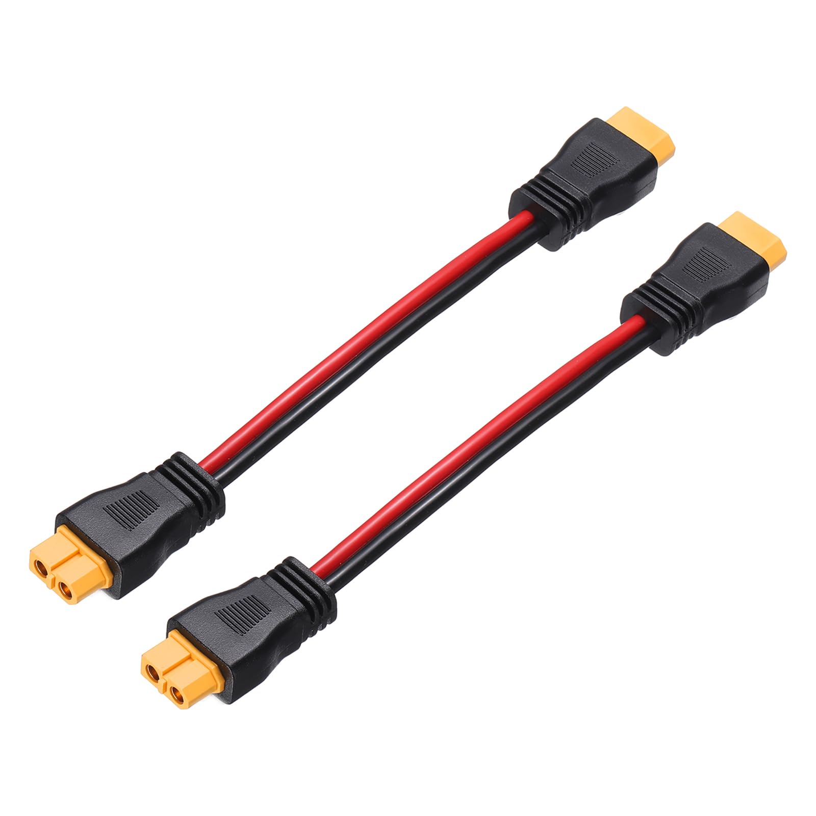 sourcing map Lot de 5 adaptateurs XT60, adaptateur XT60 femelle vers femelle sans fil, connecteurs XT60 sans fil pour modèles RC, alimentation moniteur FPV, batterie LiPo