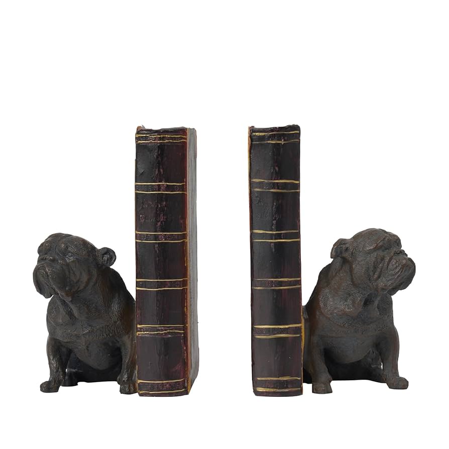 犬　ブックエンド　本立て　ビンテージ ヴィンテージ 猫と犬のブックエンド 本立て インテリア置物 1930