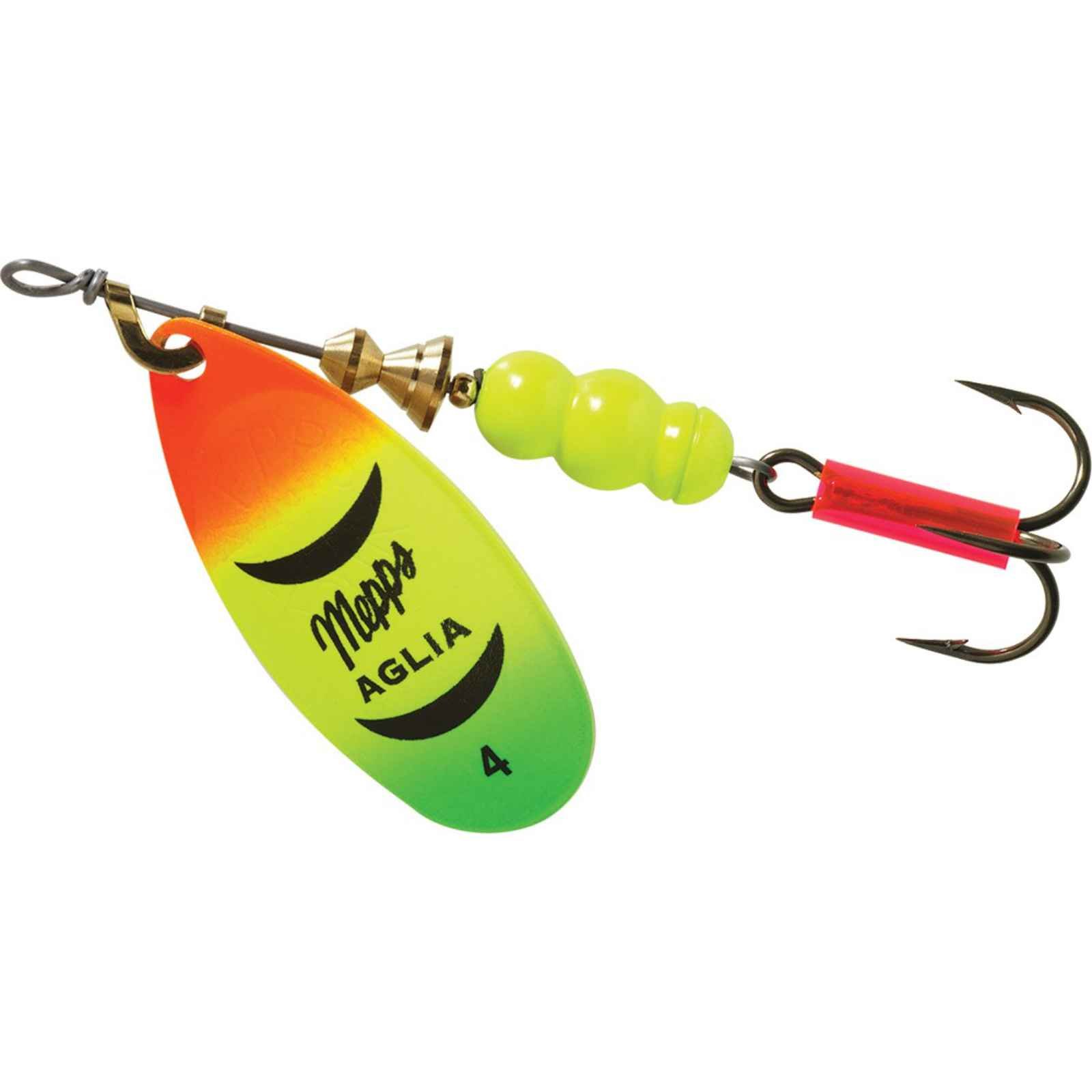 Mepp's Mepps Aglia Plain Treble Fishing Lure, 1/3-Ounce, Hot Fire Tiger (B4HFT)