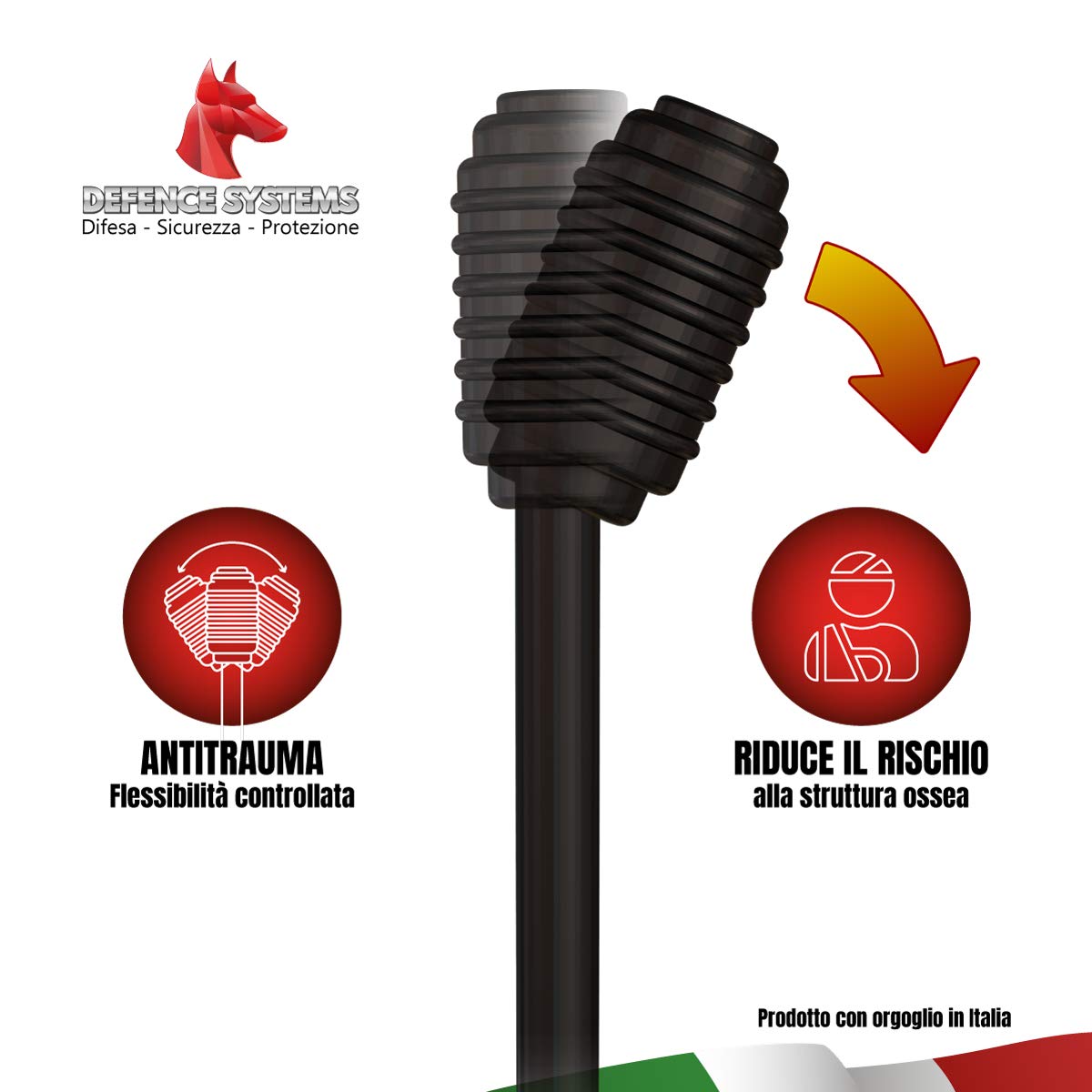 DEFENCE BASTONE TACTIC AUTODIFESSE 580 CM.58