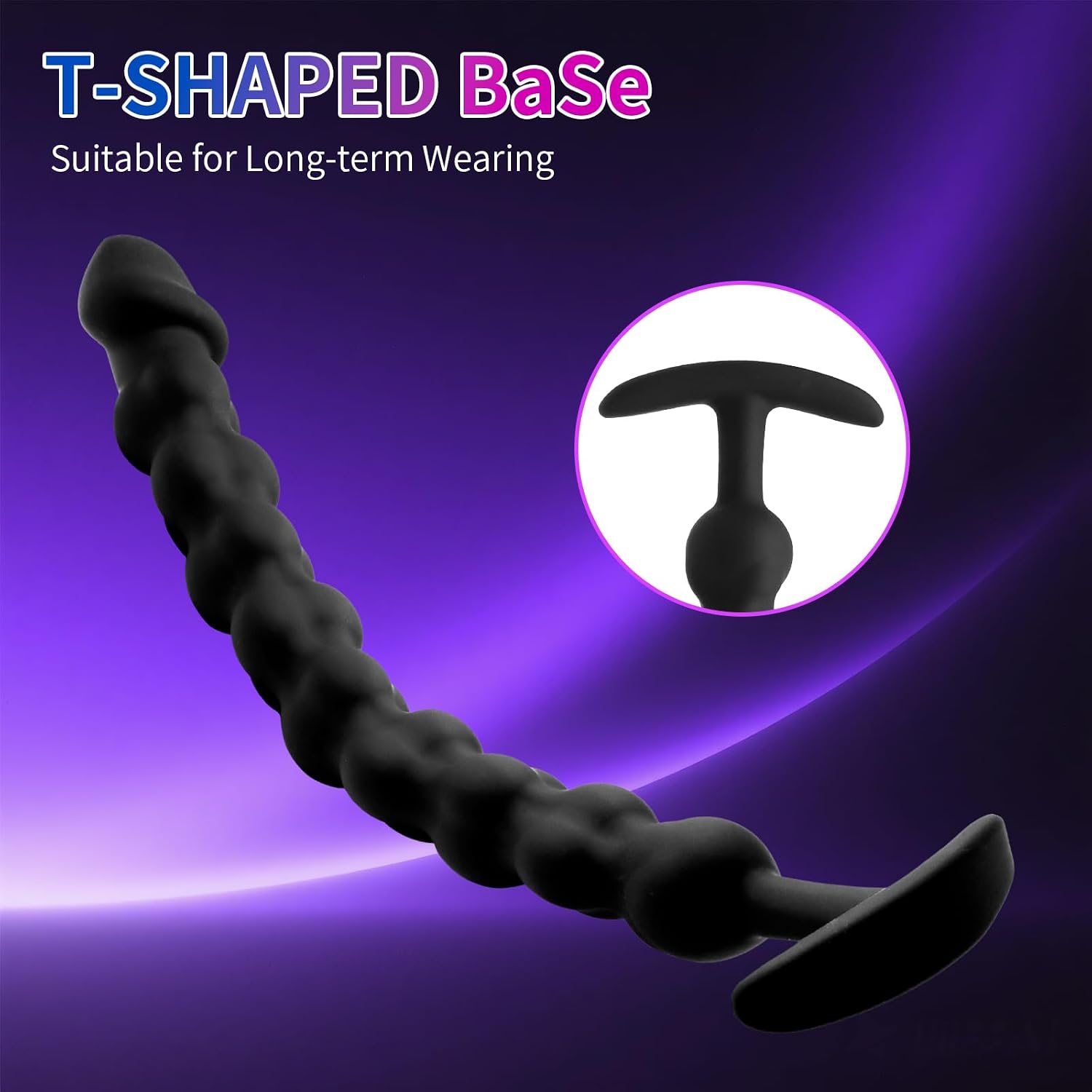 Silicone Anal Beads Anal Beads Dildo, DIFFLUE Adult Sex Toys Silky Smooth Anal Chain,Adult Toys for Men, Women, and Couples