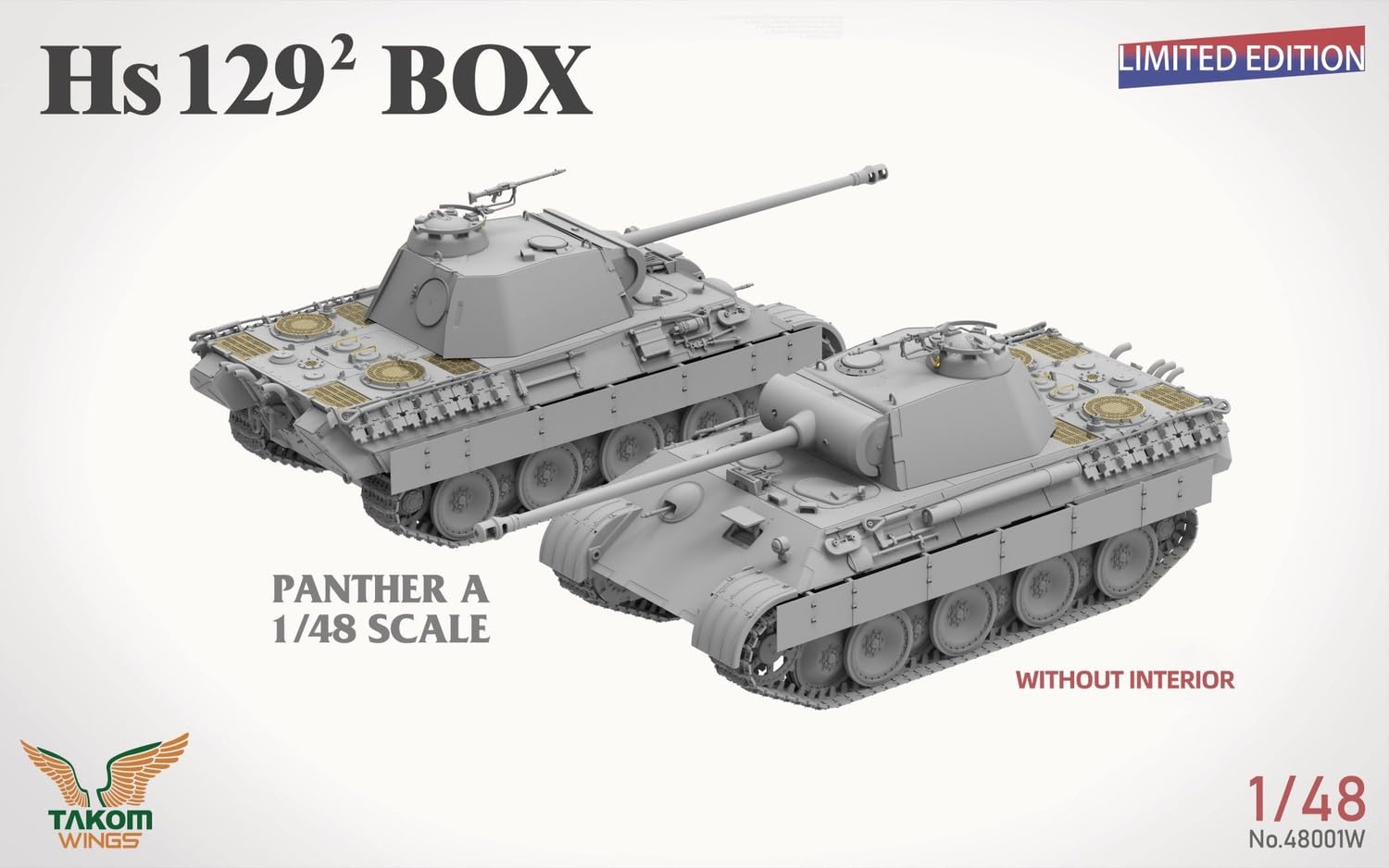 TAKOM 48001W 1/48 Henschel HS 129 BIG BOX B2 & B3 + BONUS