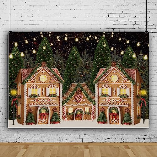 Toile de fond pain d'épice de Noël pour photobooth réussi et souvenirs de fête en famille