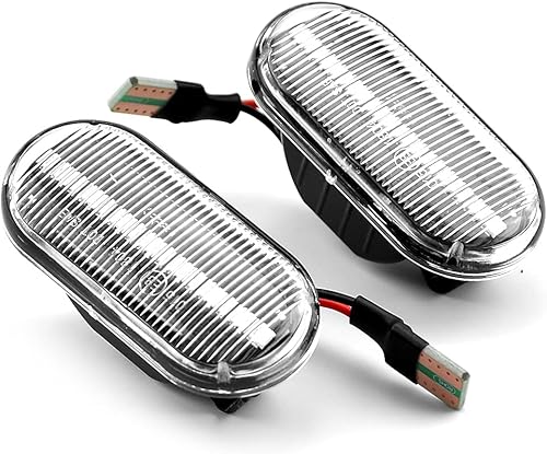 Miniatura 8 de QKLsudua 1 par de luces para guardabarros delanteros, marcadores laterales LED dinámicos compatibles con Nis-san 350Z Z33 Frontier D40 Cube Z11