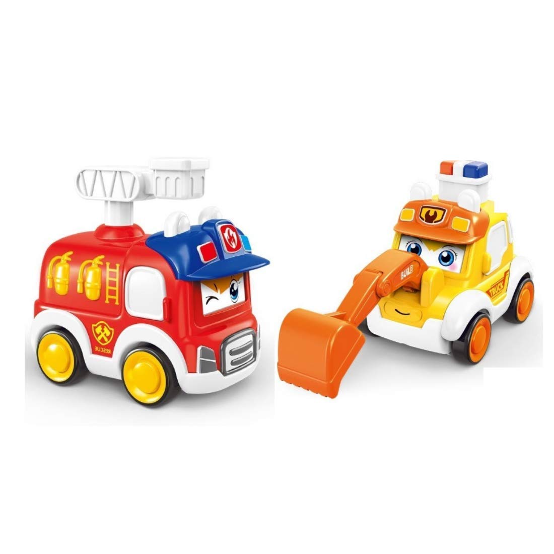 Yatri Creation Cartoon Friction Toy Vehicle Car Press and Go/Pull