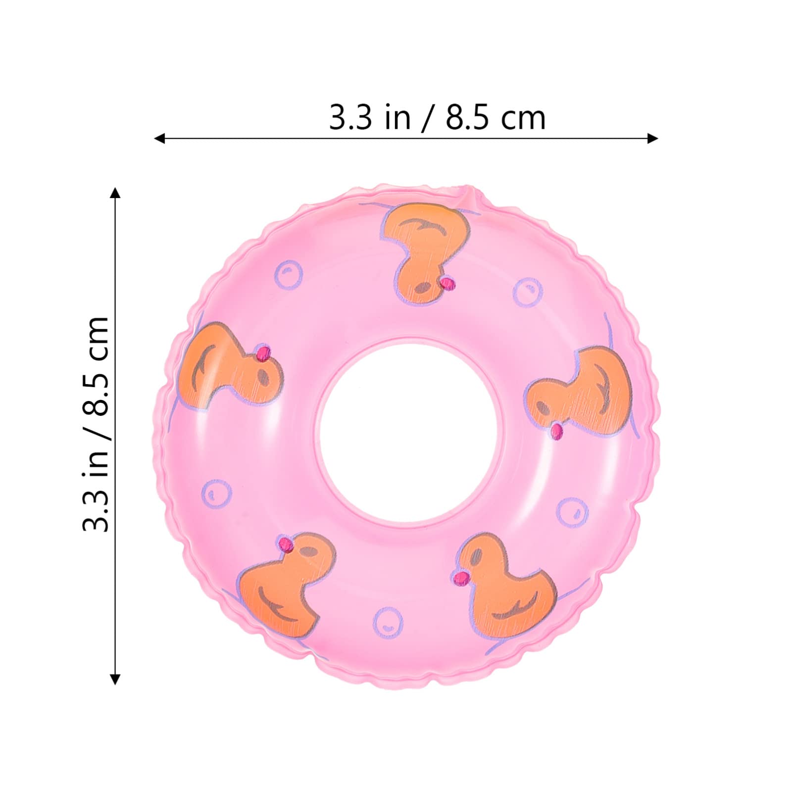 jojofuny Mini Bouées de Natation Décoratives Lot de 12 Accessoires Miniatures pour Maison Ornements Flottants pour Décoration de Mini-Maison
