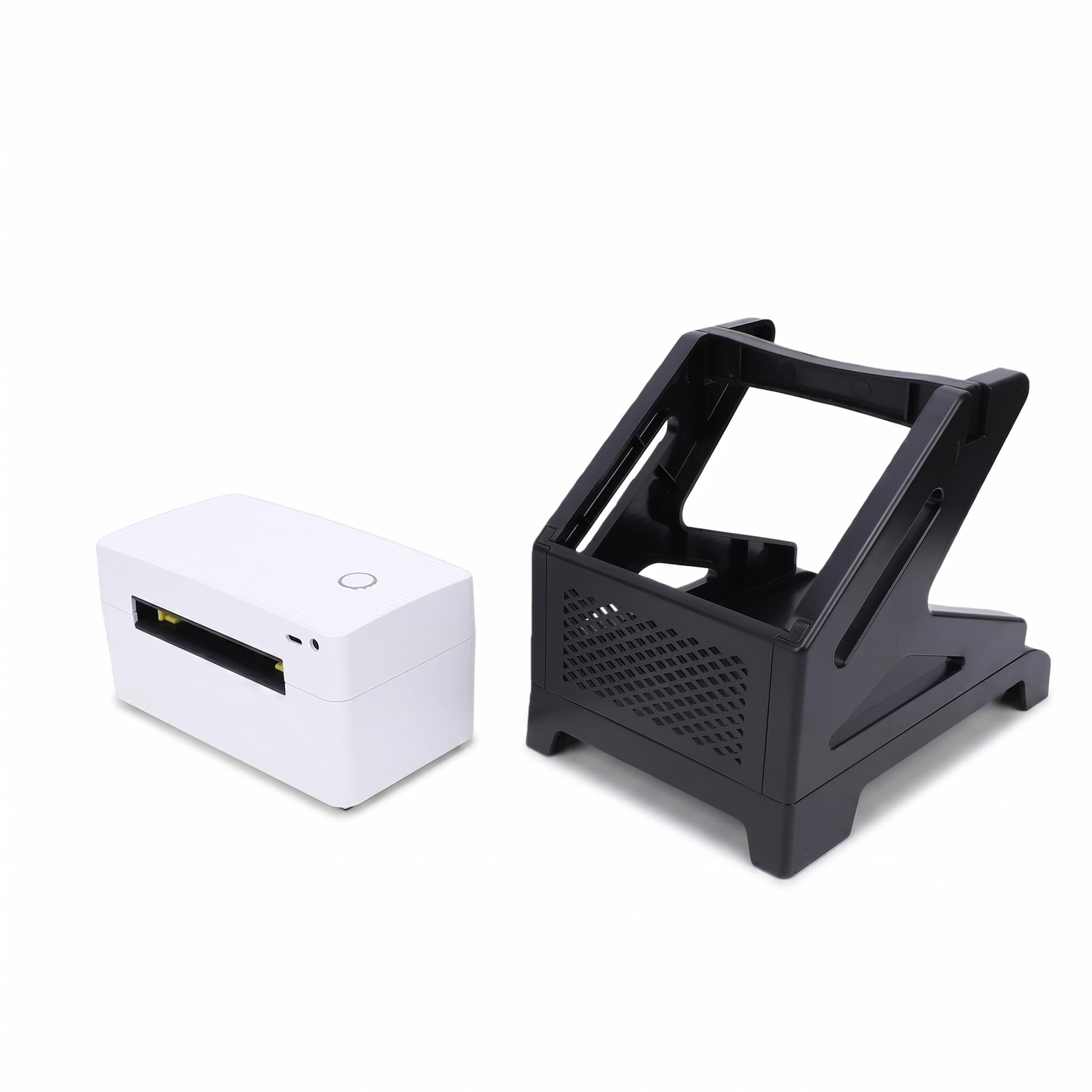 Sxhlseller Etikettendrucker, Thermo Etikettendrucker, Bluetooth, USB, 150 Mm/s, 203 DPI, Breite Medien 40–80 Mm mit Automatischem Einzug, Keine Abdeckung Offen für den Versand, Versand, (EU-Stecker)