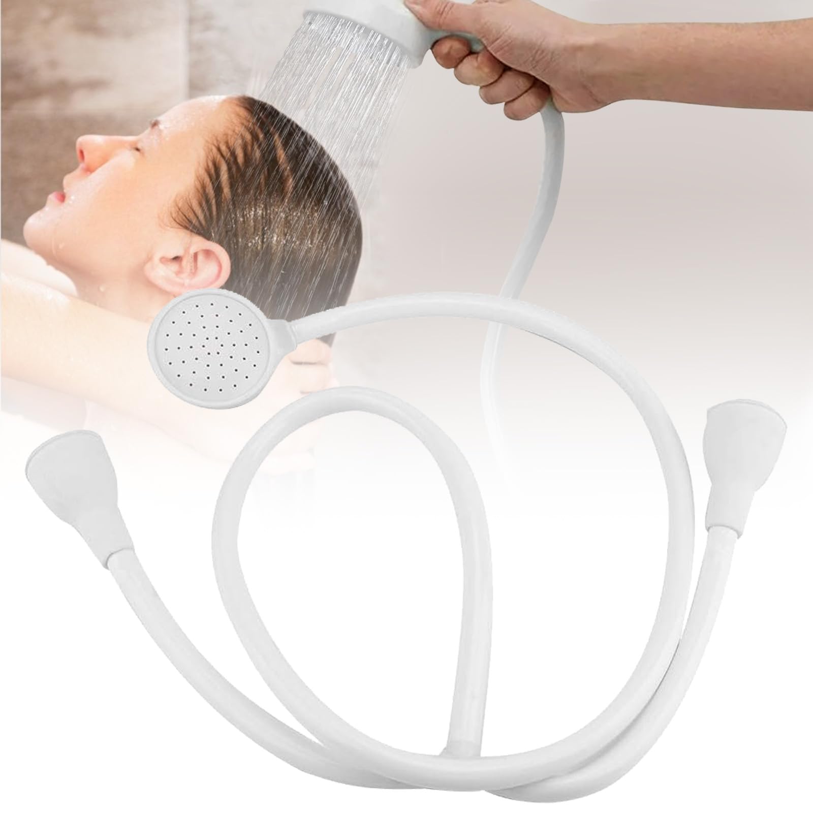 Double Tap Bath Sink Mixer Shower Head Hose Spray, Bath Shower ...