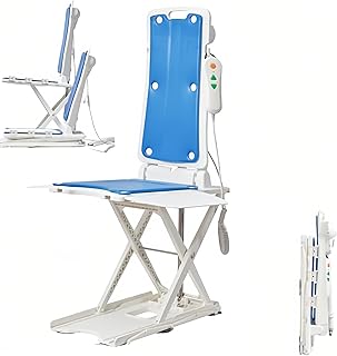 Elektrischer Badstuhl-Aufzug, wasserdichte Mobilitätshilfe für Senioren und Behinderte, ältere Menschen, Bodenhilfegerät