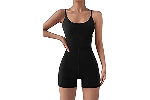 Sexy Jumpsuits Shorts Rompers for Women's Workout Bodysuit