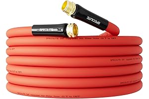 Hot Water Hose 25 FT; Ideal For Cleaning Yards, Watering, and Gardens