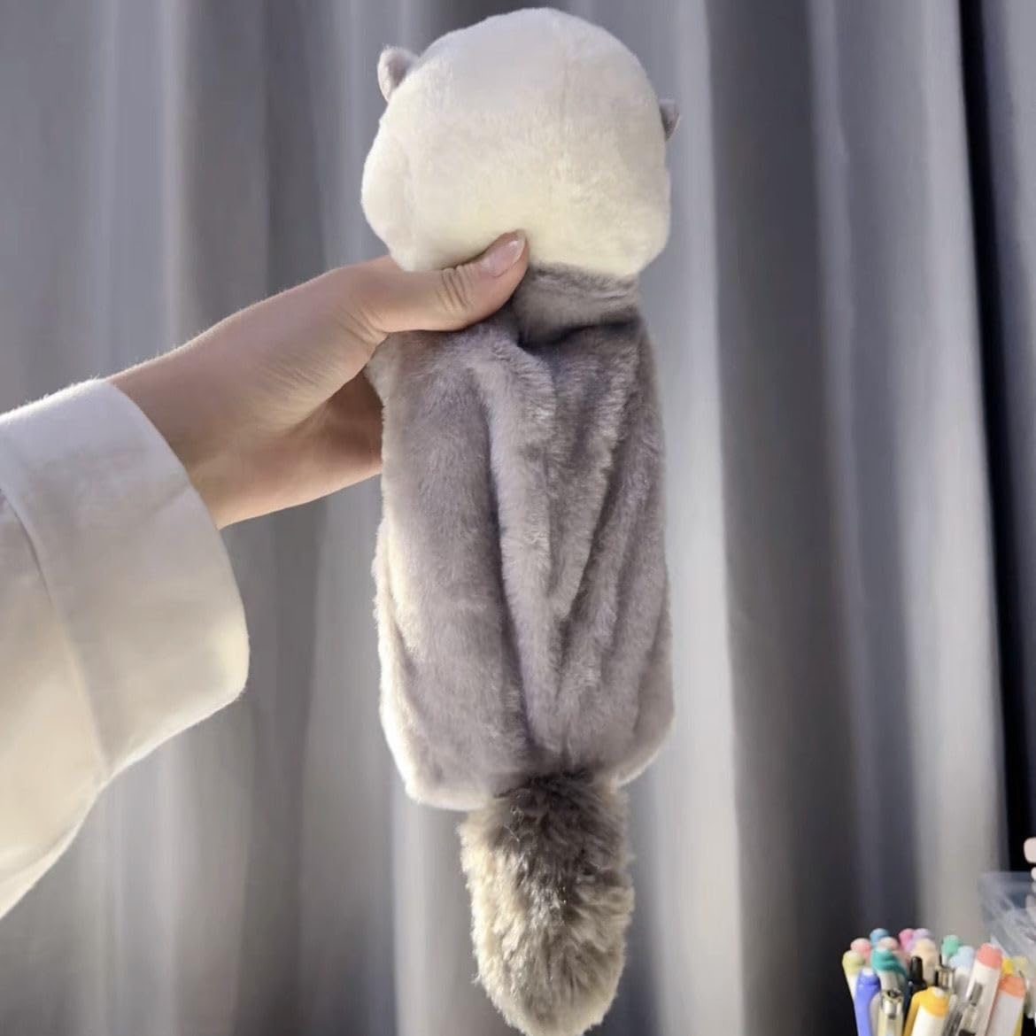 Amazon | ペンケース ぬいぐるみ筆箱 動物ペンケース 可愛いふわふわ