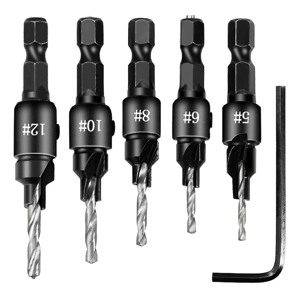 ゆりページ Amazon | 円錐ドリルビット皿穴木工下穴 HSS ザグリカッターネジ