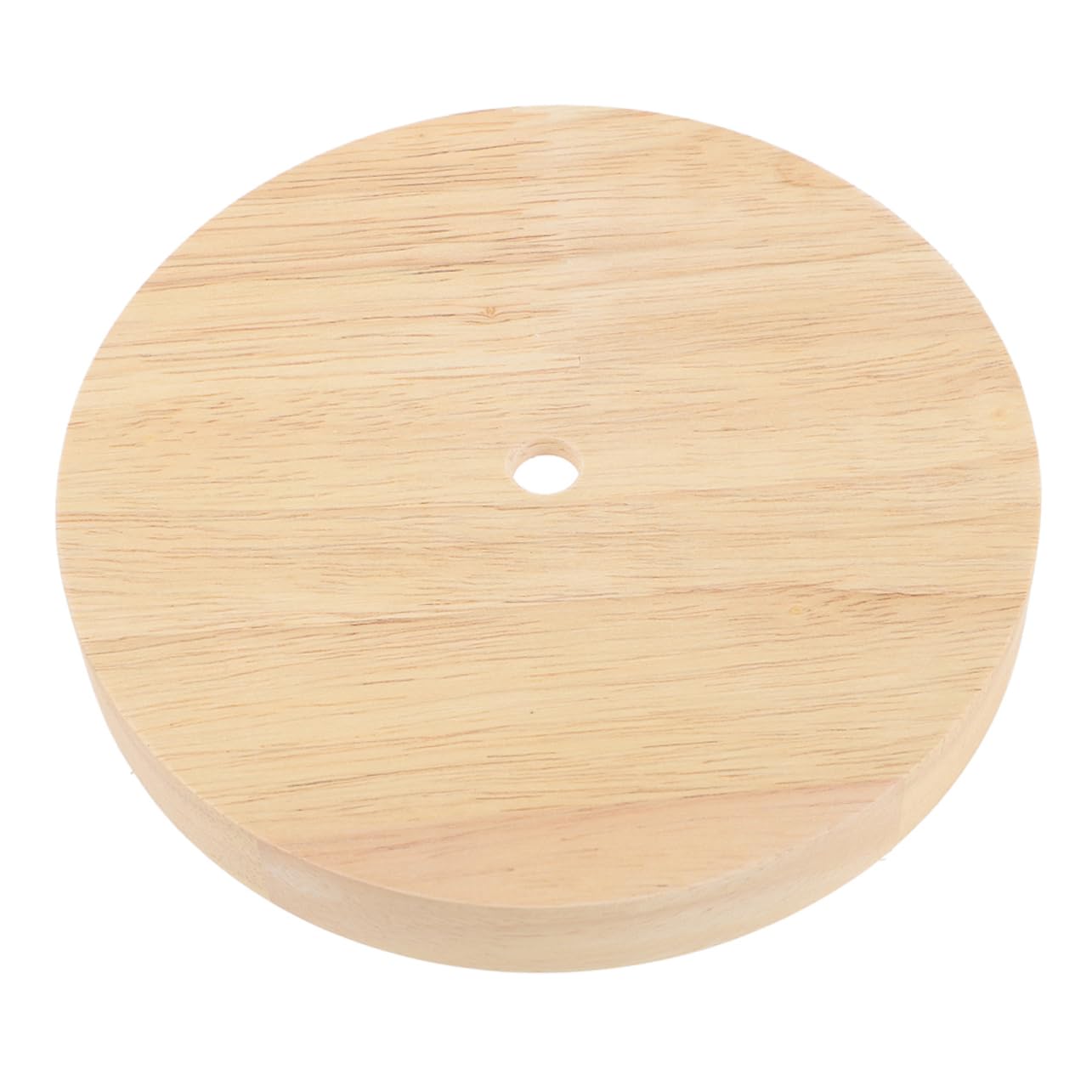 HOUDERCO Diy Lamp Base Light Parts Stand Wooden Round Table Lamp Base for Desk Home Office