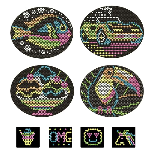Image of Lite Brite HD Template and Peg Refill Set Plus Storage, 360 Mini-Pegs and 8 Templates