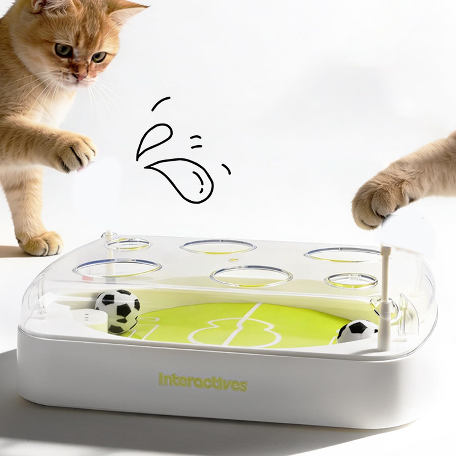 Palla Interattiva per Gatti Giochi Interattivi per Gatti con Gatta a Tema | Giochi Divertenti per per Addestramento, Stimolazione Mentale, Simulazione di Caccia, , su