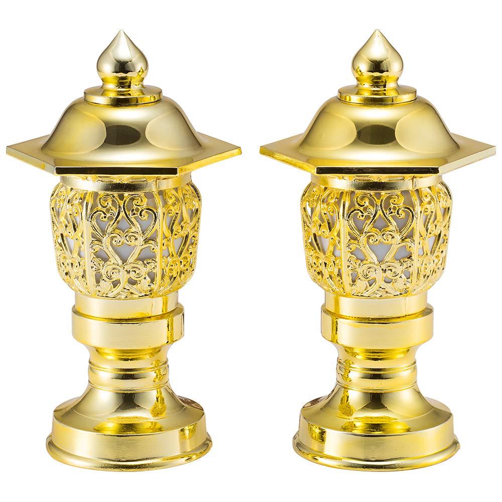 ALTARYA TAKITA SHOTEN ARABESQUE HEXAGON LANTERN GOLD 6 ( )(HX ⺻  XW): 7.1 X 2.9 ġ(18 X 7.4 CM) BUDDHIST Ƚó(ITUTOTENO ALT)