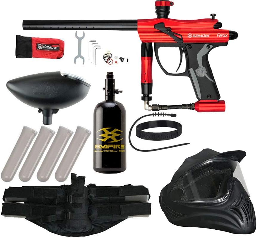 Action Village Kingman Spyder Fenix Legendary Paintball Gun Package Kit