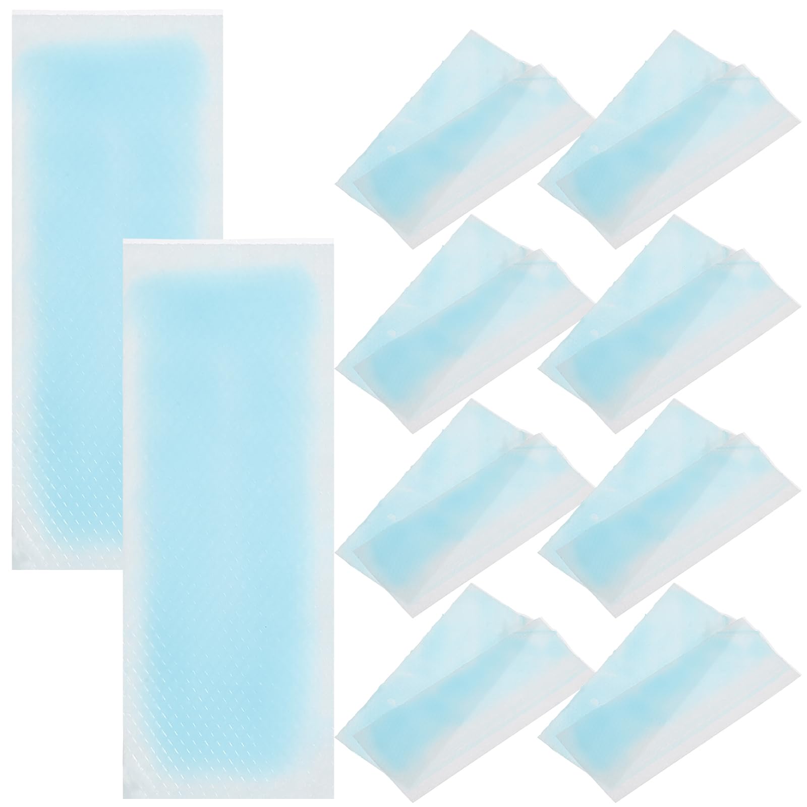 50 Stück Kühlpflaster Für Sommer - Kühlende Gel-Patches Zur Linderung Von Kopfschmerzen, Fieber Und Migräne - Tragbare Kühlpads Für Kinder Und Erwachsene