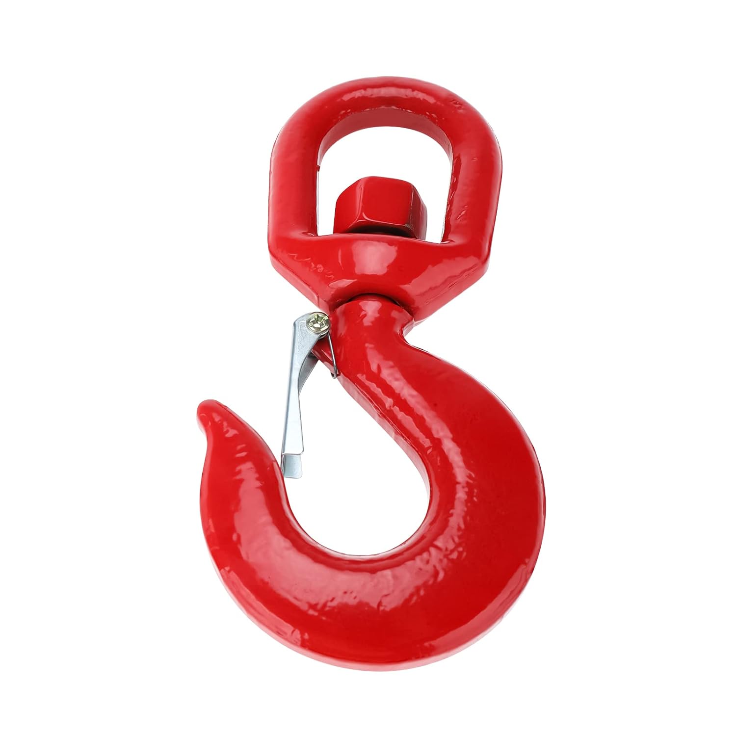 NORJIN 5T Swivel Hook, Heavy Duty Swivel Lifting Hook Grade 80 Crane Swivel Hook with Latch Forged Alloy Steel Swivel Eye Hook Lifting Hook, 11000lbs Working Load Limit