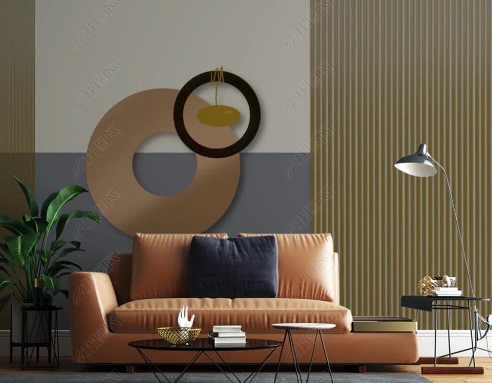 Papier peint intissé géométrique de qualité supérieure fresque 450cm