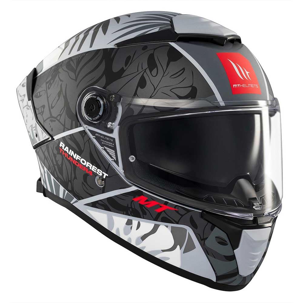 MT Helmets Thunder 4 SV – Casco Moto Integral con Visor Solar Full Vision, Pantalla Antivaho Compatible con Pinlock, Interior Lavable y Calota HIRP | Homologado ECE 22.06 & DOT