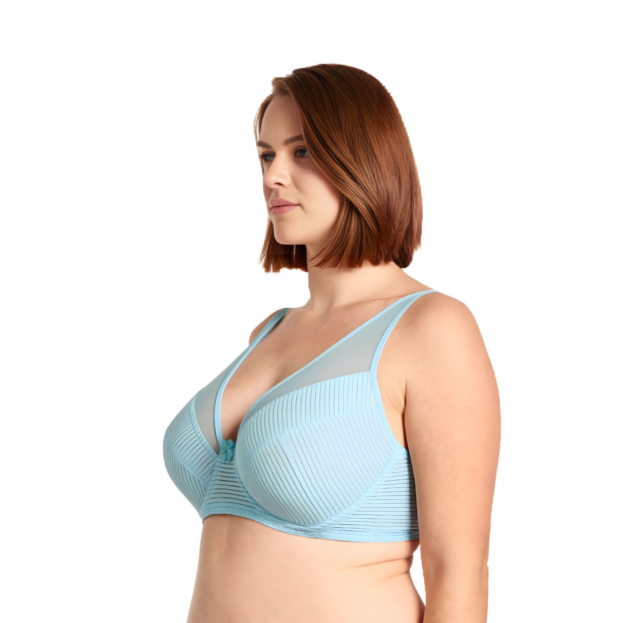 Curve Muse aux Femmes Grande Taille Minimiseur Non doublé À Armatures Soutien-Gorge à Couverture complète