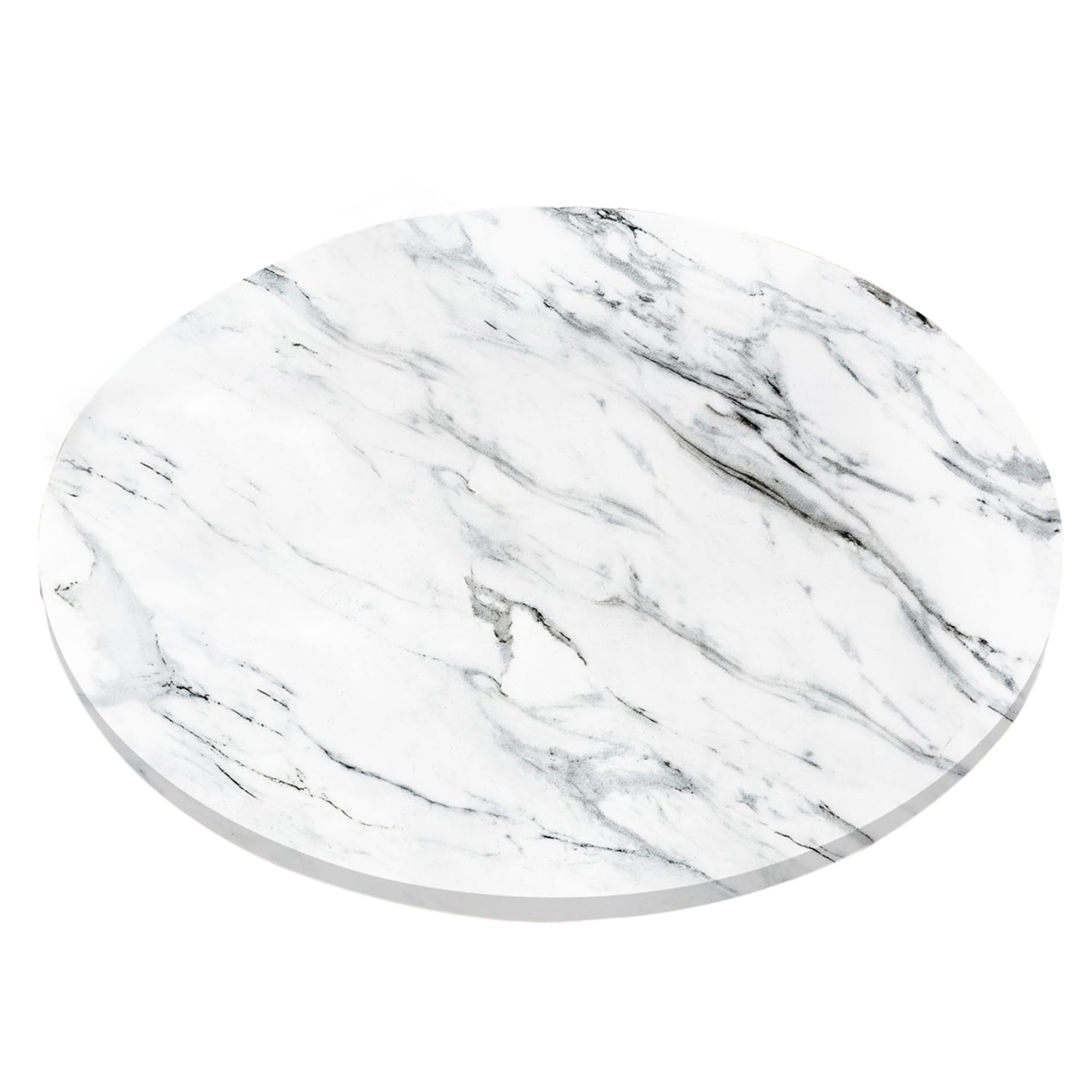 Meyrwoy Round Table Cover 23.6'' Waterproof Marble Table Cover with Anti-Slip Edge Easy to Clean Round Elastic Tablecloth for Indoor and Outdoor Use