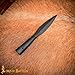 Medieval Spear Head Hand Forged from Carbon Steel Functional Viking Spearhead Combat Battle Ready Armor Hunting Lozenge Throwing Spearhead LARP SCA (8.3 Inches)