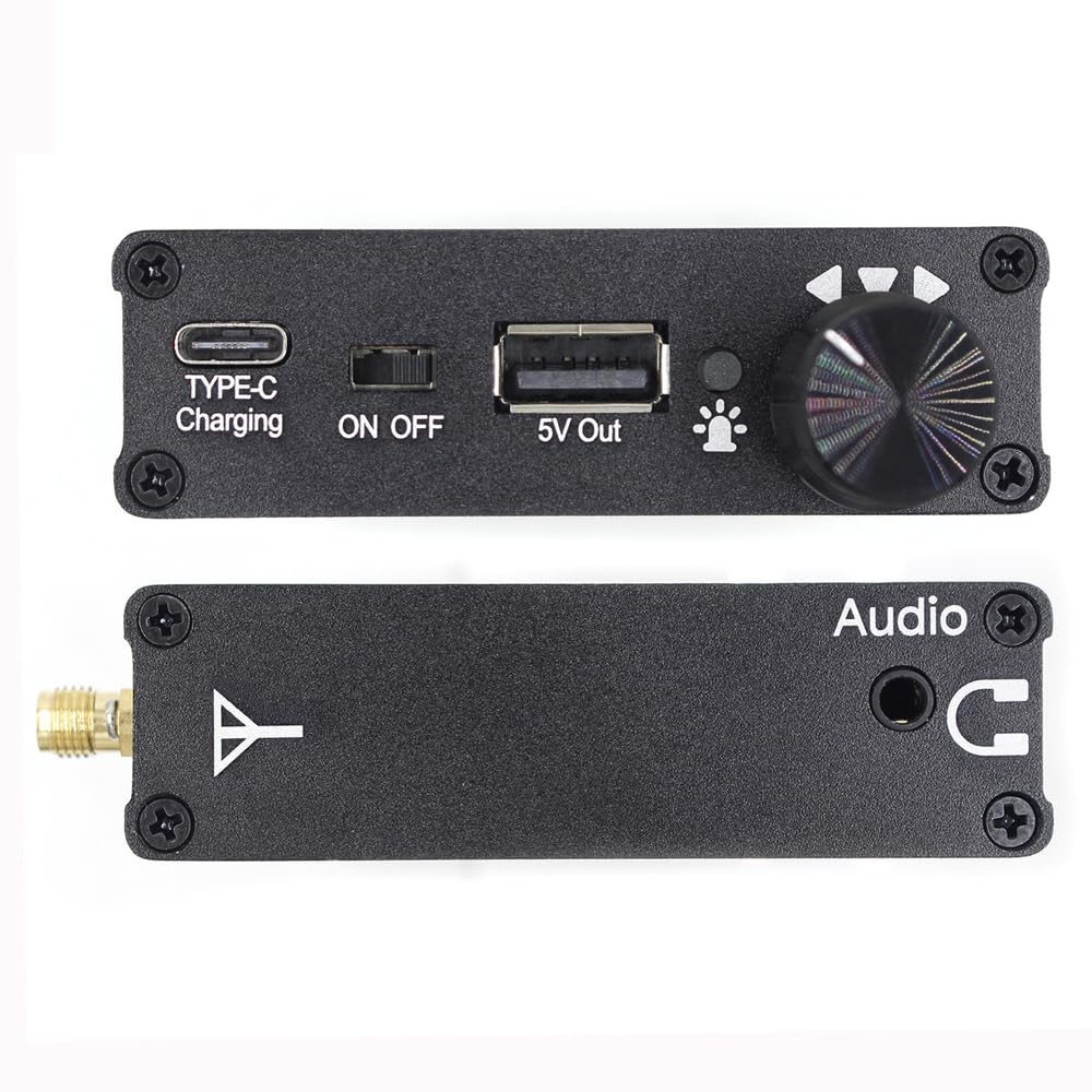 Recepción Profesional de Radio Portátil de 4.3 Pulgadas con Pantalla IPS, Batería de 5000 MA, 99 Canales, Radio de Antena de Onda Corta para Bandas Am/FM, Pantalla de Espectro