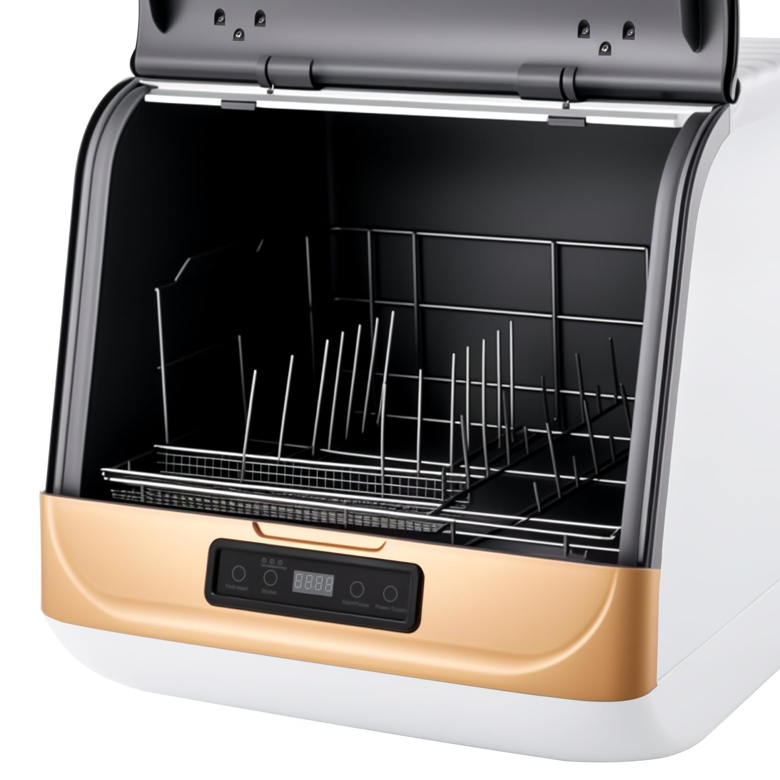 Mini lave-vaisselle 4-6 sur mesure, lave-vaisselle de table avec 3 programmes, lave-vaisselle de camping avec contrôle tactile, lave-vaisselle basse consommation pour cuisine, camping-car et petites