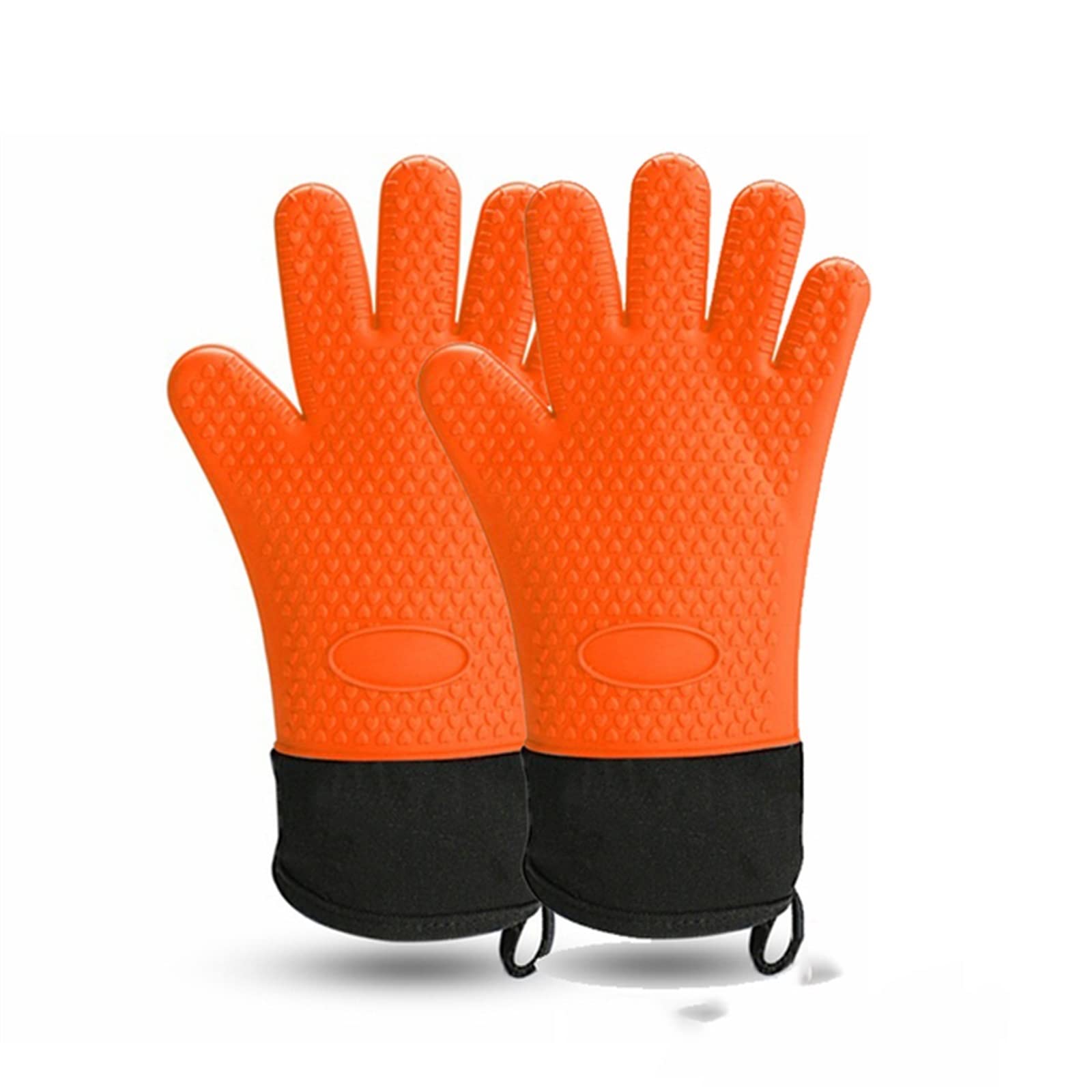 Guantes gruesos de silicona para horno SilteD, guantes con aislamiento térmico para dedos, manoplas antideslizantes para horno y microondas, pinza, soporte para olla, herramienta para hornear barbacoa