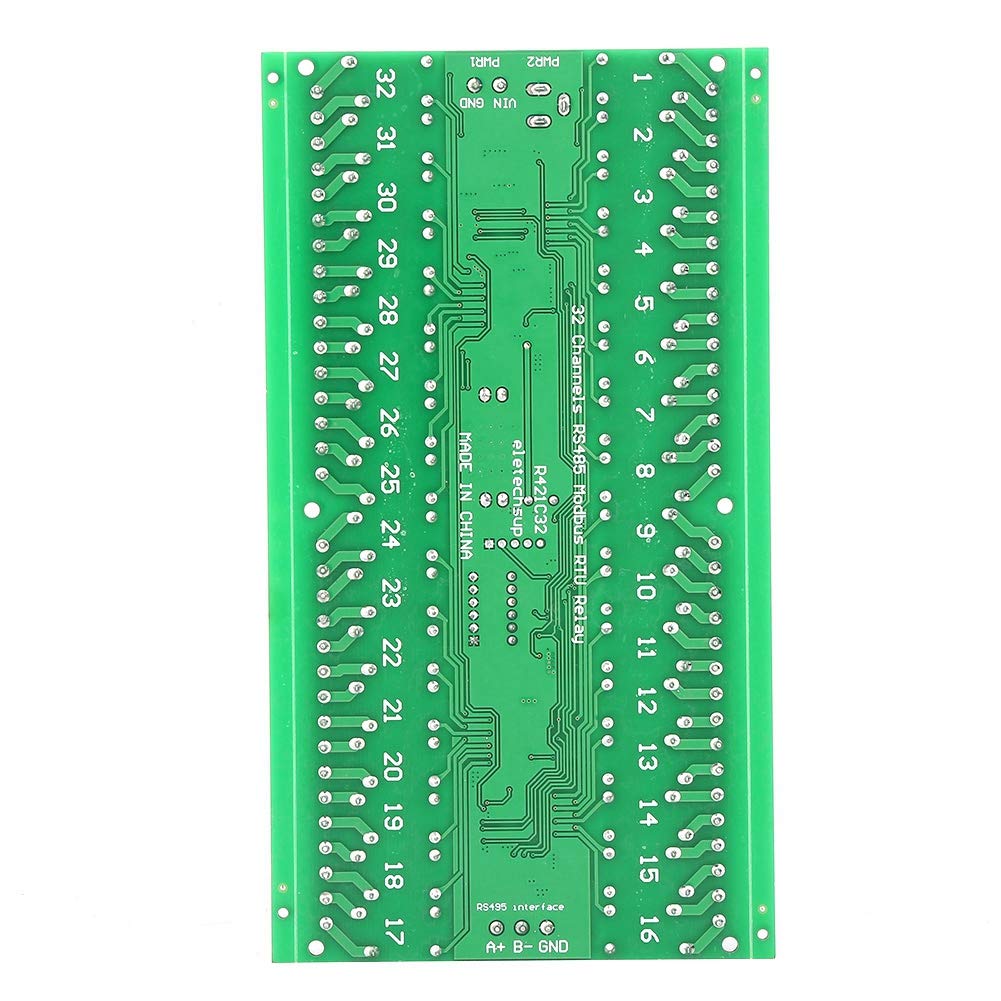 Relay Module, R421C32 DC12V 32 Channel RS485 Relay Modbus RTU Protocol