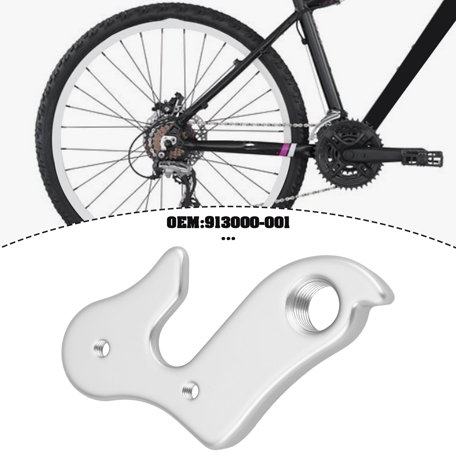 Wieszak na przerzutkę rowerową 913000-001 kompatybilny z Mongoose Kompatybilny z Norco