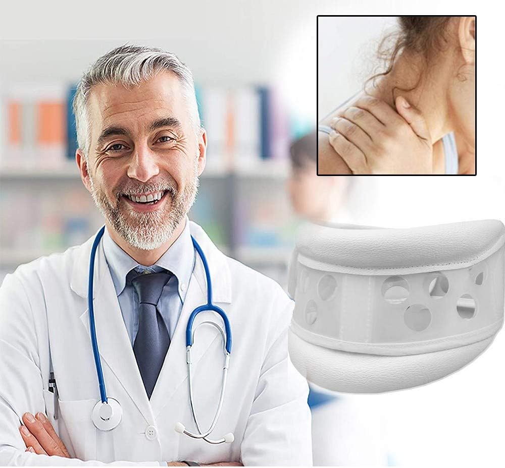 MQSS Collarines Cervicales Descanso, Cuello Cervical Ajustable para aliviar el Dolor de Cuello Soporte Fijo Altura del Adulto Ajustable1pcs