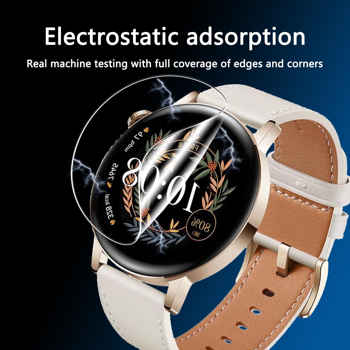 Huawei Watch GT 3 42mm Protector Pantalla 4 Piezas HD TPU Suave Anti-Arañazos Cobertura Completa