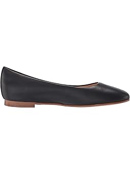 clarks black leather flats