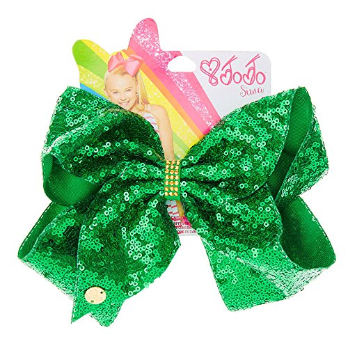 Claire's Girl's JoJo Siwa Large Green Sequin Hair Bow