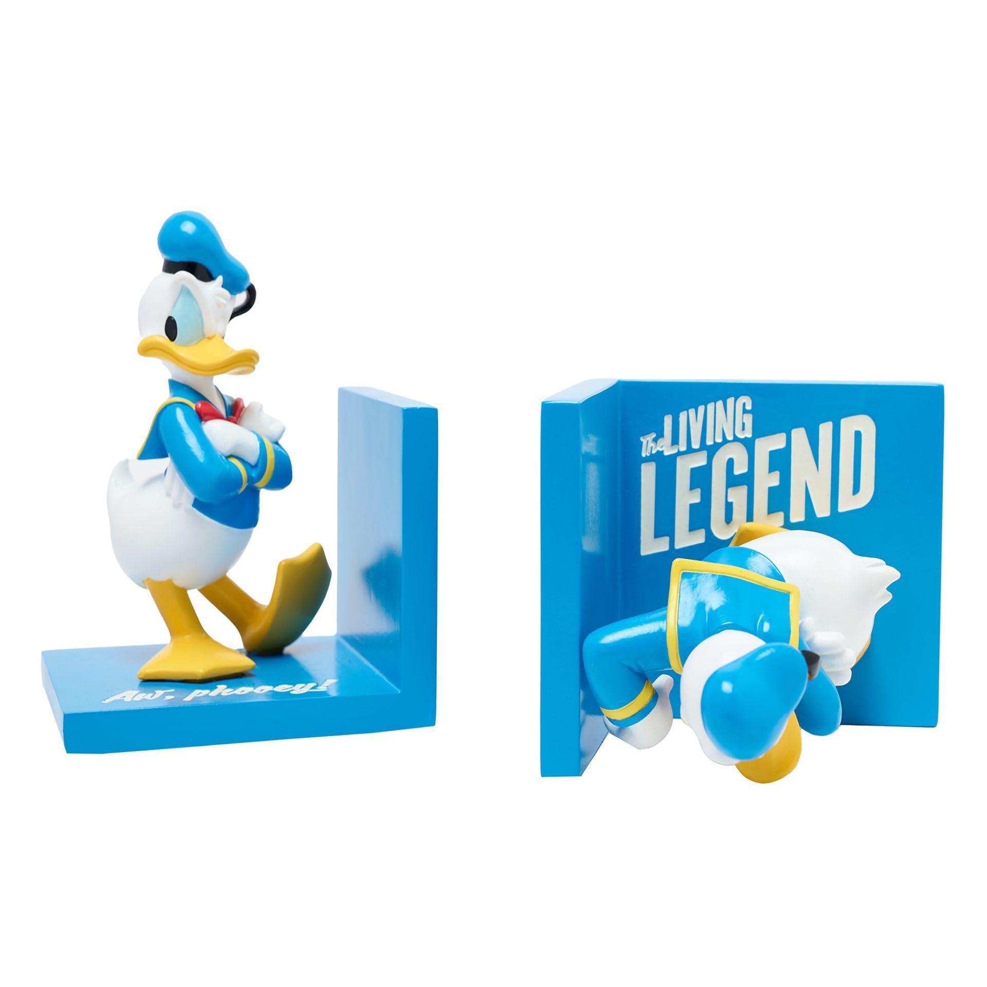 Disney, Donald Duck, Pair Of Bookends 'The Living Legends', Officially Licensed Merchandise - Image 3