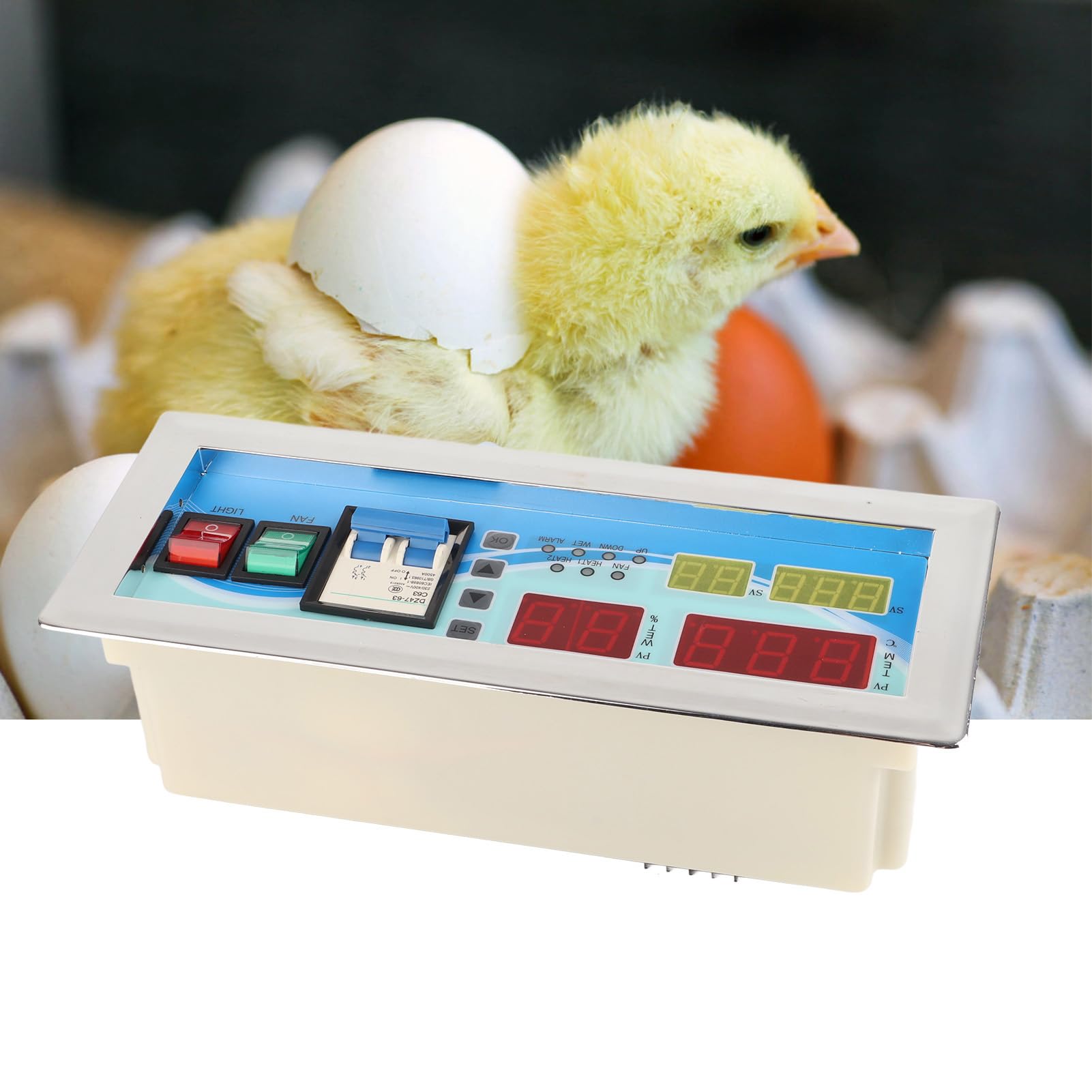 Controller Incubador Xm-18D Durevole Intelligente LCD Digital Temuro Controllo dell'umidità per Gli Uccelli Riproduttivi in Plastica 1 X 1 X Sensore Manualmente
