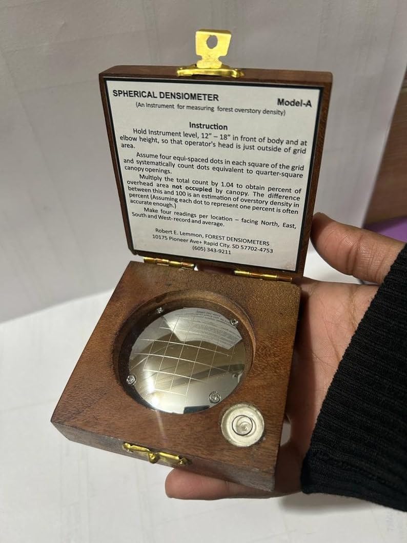 Spherical Densiometer -Convex Spherical Crown Densiometer-Essential Tool for Scientific Collectors Forestry Enthusiasts Forestry Suppliers