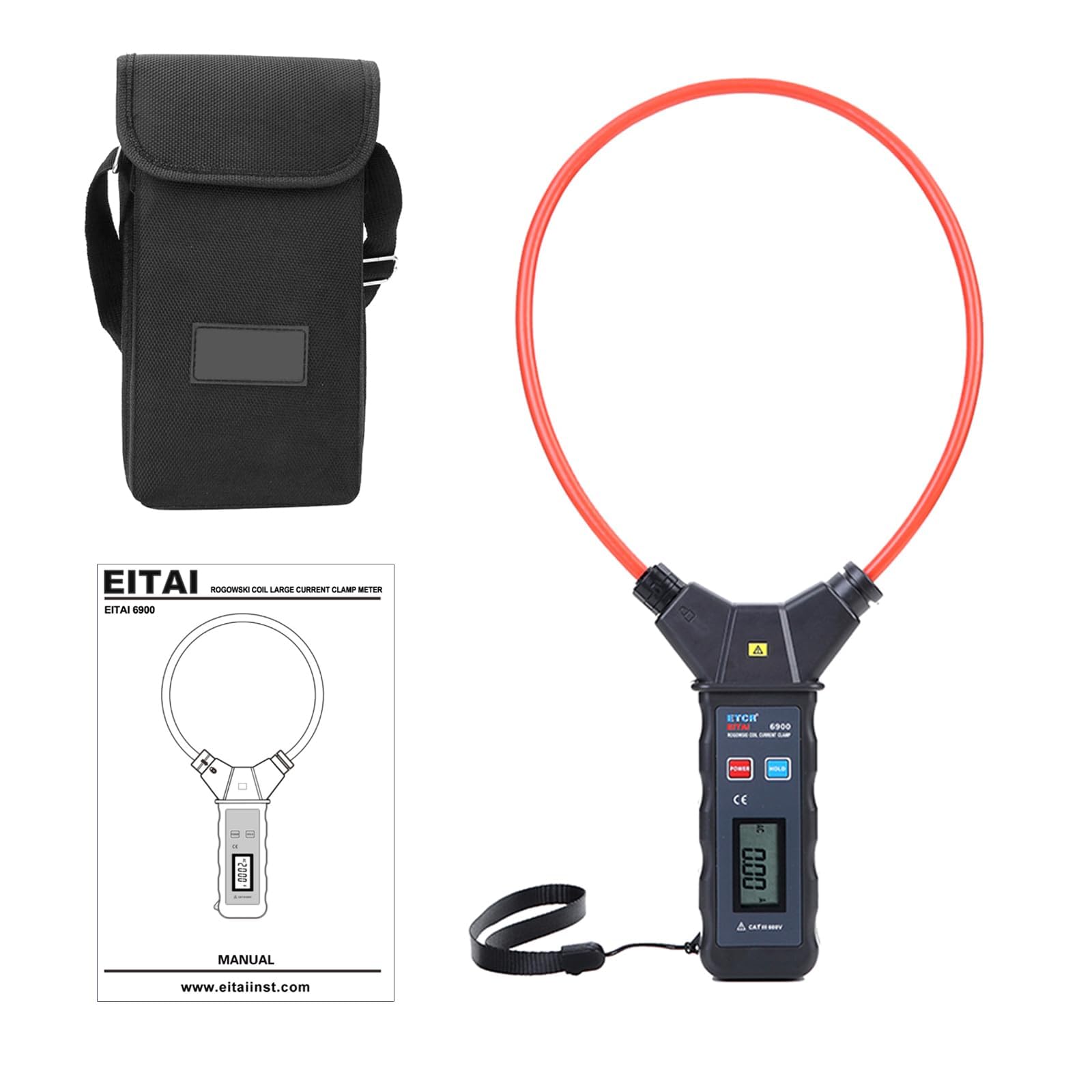 EITAI ETCR6900 Digitales Zangenmessgerät - Rogowski Spule AC 0-9999A
