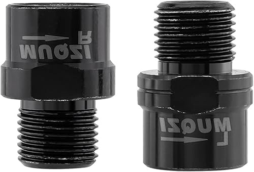 1 par de extensores de pedal de bicicleta de acero, adaptador de pedal de bicicleta, espaciador extendido de 0.630in0.63 pulgadas, herramienta de