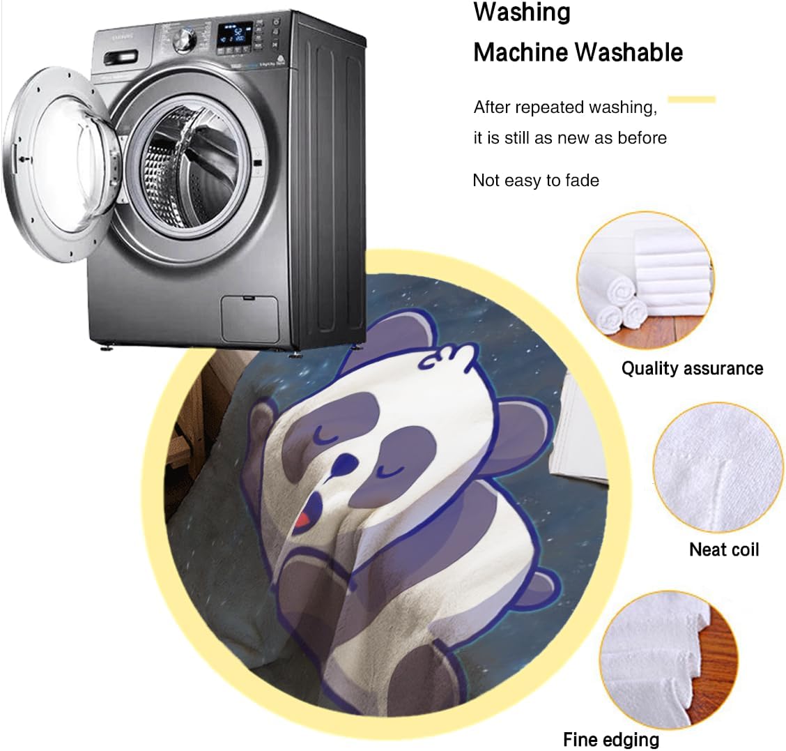 Funny Panda Lovers Merchandise Blanket Throw Ultra Soft Light Anti-Pilling Cozy Flannel Cute Bees Blankets for All Seasons Bedroom Bed and Sofa Quilt 40''x50'' - Image 8